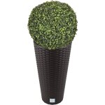 Wellhome - ensemble de pots rato 27 litres avec insert 30 x 30 x 57, 2 cm de couleur ocre foncé + boule ... Wellhome - ensemble de pots rato 27 litres avec insert 30 x 30 x 57, 2 cm de couleur ocre foncé + boule ...