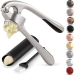Ensemble presse - ail de qualit suprieure pour la cuisine ? poigne ergonomique douce et facile  presser ...