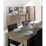 Ensemble romi pour salle à manger. buffet, bar, miroirs, table 160 cm. Ensemble romi pour salle à manger. buffet, bar, miroirs, table 160 cm.