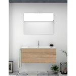Ensemble de salle de bain suspendu florence 1 tiroir - 8 couleurs diffrentes - 14 dimensions - avec ...