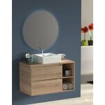 Ensemble de salle de bain zeus - 9 couleurs (voir dans la 3me image) et 2 dimensions - avec meuble, ...