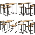 Ensemble de salle � d�ner 3 pcs bois de manguier solide - ensemble de salle � manger - meuble de salle ...