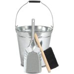 Ensemble seau + pelle + balai acier galvanis� - le marquier