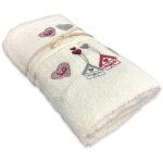 Ensemble de serviettes tyroliennes tyroliennes love cr�me