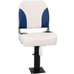 Ensemble de si�ges de bateau pliables 2 pcs bleu et blanc vidaxl