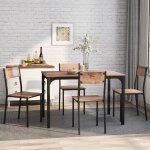 Ensemble de si�ges ensemble de salle � manger table � manger avec 4 chaises, (5 pi�ces), pour balcon ...