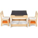 Relax4life - ensemble de table et 2 chaise pour enfants avec 2 paniers de rangement et plateau amovible ... Relax4life - ensemble de table et 2 chaise pour enfants avec 2 paniers de rangement et plateau amovible ...