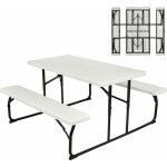 Ensemble table et bancs pliant de pique - nique avec cadre en m�tal, ensemble de jardin surface imperm�able ...
