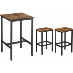 Vasagle - ensemble table de bar avec tabourets, table  manger avec 2 chaises, chaises de bar 30 x 40 ...