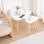 Yongqing - ensemble table basse lot de 2 able basse bois moderne pour salon bureau Yongqing - ensemble table basse lot de 2 able basse bois moderne pour salon bureau