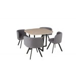 Meublorama - ensemble une table et quatre chaises collection biaritz. Meublorama - ensemble une table et quatre chaises collection biaritz.