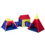 Set de tente pour enfants 5 - en - 1 - incluant des tunnels - tente de jeu