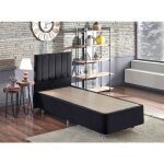 Ensemble t�te de lit et cadre de lit avec coffre de rangement rika - 120x200