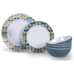 Ensemble vaisselle 12 pi�ces kampa coloris - bleu