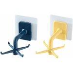 2 pi�ces crochets pivotants sans per�age, rotatifs � 360� crochets porte - serviettes auto - adh�sifs ...