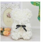 25 cm rose fleur ours mousse pe fleur fleur ternelle ours saint valentin cadeau rose fleur grand ours ...