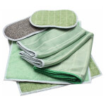 Lot de 6 chiffons bambou microfibres - nettoyer et lustrer toutes les surfaces lisses et fragiles - vitre, ...