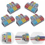 6 pieces borne, domino electrique, connecteur electrique, sucre electrique, connecteur electrique rapide, ...