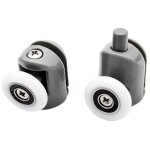 Ensoleille - 8pcs porte de douche galet ajustables dual rouleau roulettes cabine de douche pour salle ...