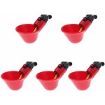 Abreuvoir  poule automatique tasses d'eau potable rouge abreuvoir poules bien pratique en plastique ...