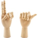 Ensoleille - art mannequin main 2 pcs en bois flexible gauche et droite mannequin mod�le croquis jouet ...