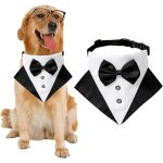 Formel chien smoking bandana chien de mariage bandana collier de chien noeud papillon rglable petit