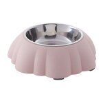 Gamelle en acier inoxydable en forme de citrouille pour chien et chat avec design anti - renversement ...