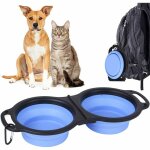 Gamelle pliable pour chien, grand bol d'eau pour chien de voyage portable extensible, bol pliable avec ...