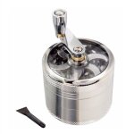 Grinder moulin  herbes, grinder en zinc moulin  pice 55mm moulin en 4 pices grinder avec manivelle, ...