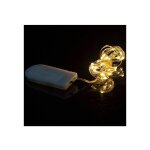 Guirlande lumineuse � piles 2m fil de cuivre lumineux 20 mini led pour guirlande miniature int�rieure ...