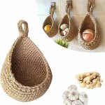 Hauteur 23cm, largeur 22cm paniers de fruits et lgumes suspendus au mur, corbeille de fruits ou de lgumes ...