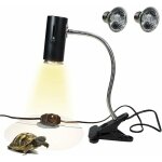 Lampe chauffante tortue terrestre, 1 ampoules uva uvb 50w, lampe chauffante terrarium infrarouge lampe ...