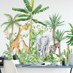 Muraux animaux forêt arbre autocollant mural, sticker mural animal pour chambre d'enfant, renard cerf ... Muraux animaux forêt arbre autocollant mural, sticker mural animal pour chambre d'enfant, renard cerf ...