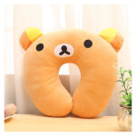 Oreiller de voyage pour enfants, soutien du cou animal en forme de u en peluche pour train d'avion, coussin ...
