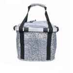 Panier de v�lo pliable, panier de guidon de v�lo amovible, porte - panier en toile avant de v�lo, chariot ...