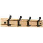 Patre murale de 4 crochets mobile, patres porte manteaux crochet mural pour serviettes chapeau suspendre ...