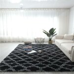 Ensoleille - plush shaggy area rugs tapis, 140x200cm tapis anti slip moelleux chambre tapis tapis shaggy ...