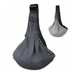 Porte - bb chien chat, bandoulire rembourre rglable, avec poche pour les voyages en plein air, ensoleill ...