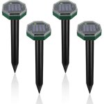 Ensoleille - r�pulsif taupe ultrason solaire, r�pulsif serpent ultrason lot de 4, anti taupe, rr�pulsif ...