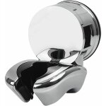 Support de douche, argent support pommeau douchette, support de pomme de douche ventouse, deux emplacements ...