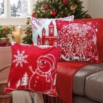 Taie d'oreiller no�l d�coratif housse de coussin hiver d�coratif oreiller coton linter vous chambre oreiller ...