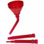 Cyclingcolors - entonnoir 1, 3l universel avec 3 bec verseur flexible coud� bleu, rouge ou noir carburant ...