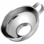 Entonnoir de confiture en acier inoxydable entonnoir � cannelure large � grand diam�tre avec poign�e ...