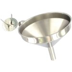 Entonnoir de cuisine inox avec grille pour impuret�s 14 cm fackelmann