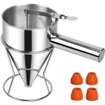 Entonnoir a piston, entonnoir cuisine 1, 2 litre piston patisserie distributeur