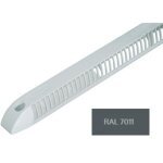 Anjos ventilation ? entr�e d'air autor�glable vm - g 30m� / h ? teinte gris fonc� 7011 ? grille anti ...