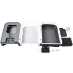 Eosnow bac  litire ferm pour chat, grand espace, anti - dsordre, tiroir anti - odeur, conception, ...