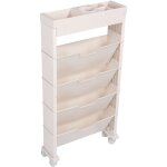 Eosnow - biblioth�que mobile polyvalente multi - couches, �tag�re de rangement de livres mobiles de grande ...