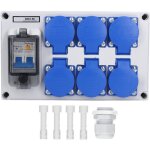 Eosnow boîte de prise murale, prise de commutateur de prises allemandes étanches en abs à 6 positions, ... Eosnow boîte de prise murale, prise de commutateur de prises allemandes étanches en abs à 6 positions, ...
