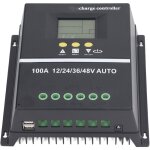 Eosnow - contrleur de charge solaire mppt, double port usb, panneau d'affichage lcd rtroclair, rgulateur ...